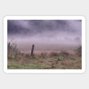 6517 early morning fog Sticker